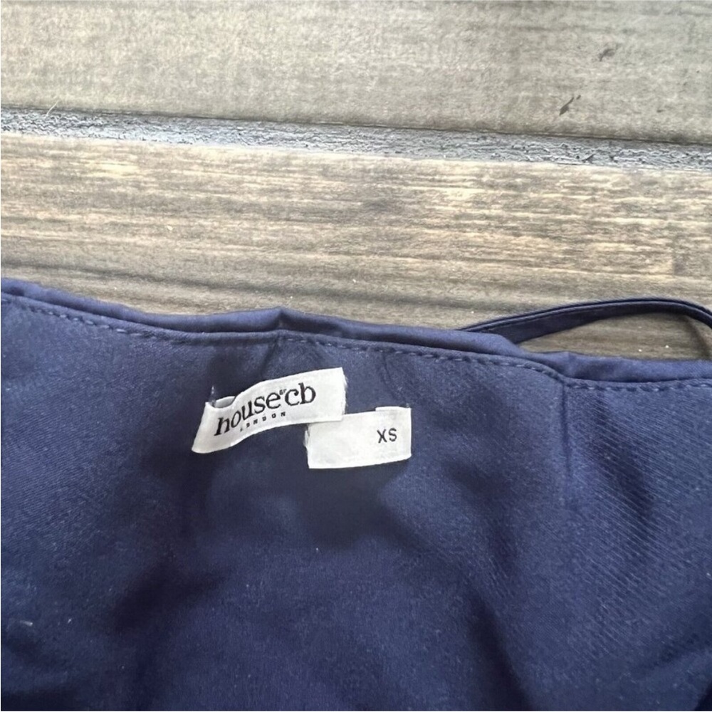CARMEN defected (see photos) French Navy Bustier Sundress XS. - Picture 9 of 13